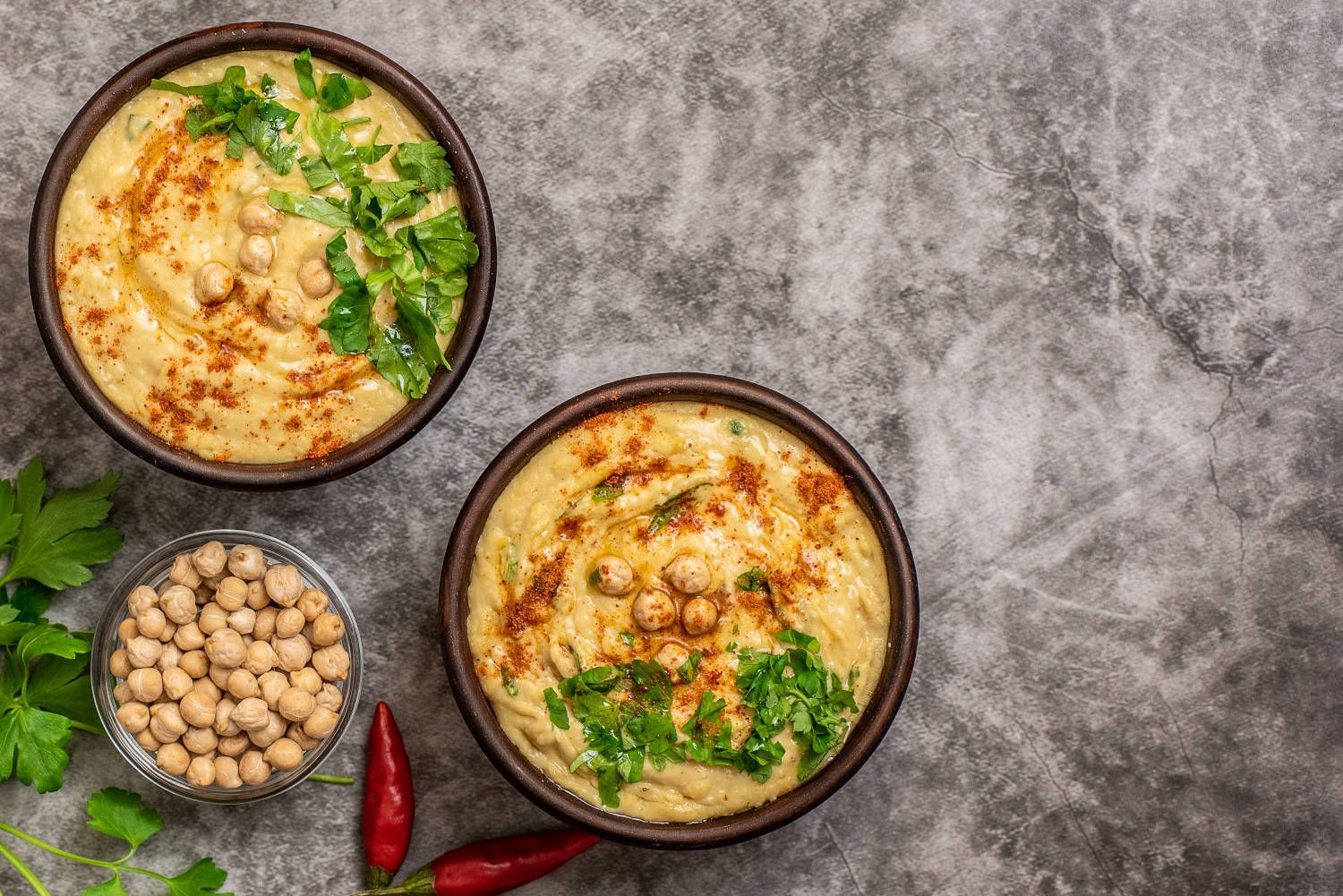 Hummus in a bowl Hummus in a bowl